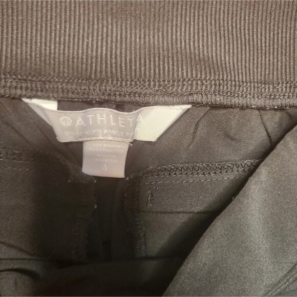 ATHLETA BROOKLYN ANKLE BLACK PANTS WITH POCKETS SIZE 6 - Picture 5 of 8